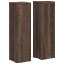 Soportes de plantas 2 uds madera marrón roble 17x17x60 cm de , Soportes para macetas - Ref: Foro24-852939, Precio: 39,08 €, D...