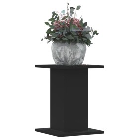 Soportes de plantas 2 uds madera ingeniería negro 30x30x40 cm de , Soportes para macetas - Ref: Foro24-3307847, Precio: 47,32...