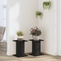 Soportes de plantas 2 uds madera ingeniería negro 30x30x40 cm de , Soportes para macetas - Ref: Foro24-3307847, Precio: 47,32...