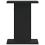 Soportes de plantas 2 uds madera ingeniería negro 30x30x40 cm de , Soportes para macetas - Ref: Foro24-3307847, Precio: 47,32...