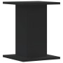 Soportes de plantas 2 uds madera ingeniería negro 30x30x40 cm de , Soportes para macetas - Ref: Foro24-3307847, Precio: 47,32...