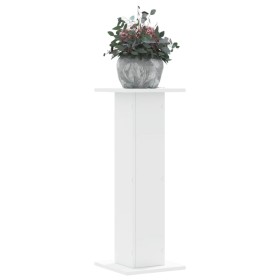 Soportes de plantas 2 uds madera ingeniería blanco 30x30x80 cm de , Soportes para macetas - Ref: Foro24-3307864, Precio: 88,5...
