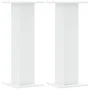 Soportes de plantas 2 uds madera ingeniería blanco 30x30x80 cm de , Soportes para macetas - Ref: Foro24-3307864, Precio: 86,9...