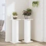 Soportes de plantas 2 uds madera ingeniería blanco 30x30x80 cm de , Soportes para macetas - Ref: Foro24-3307864, Precio: 86,9...