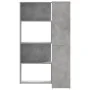 Estantería esquina 4 niveles madera gris hormigón 85x85x140 cm de , Librerías y estanterías - Ref: Foro24-3307813, Precio: 15...