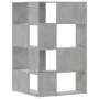 Estantería esquina 4 niveles madera gris hormigón 85x85x140 cm de , Librerías y estanterías - Ref: Foro24-3307813, Precio: 15...