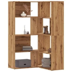 Estantería esquina 4 niveles madera roble artisan 85x85x140 cm de , Librerías y estanterías - Ref: Foro24-3307818, Precio: 21...