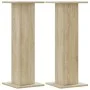 Soportes para plantas 2 uds madera roble Sonoma 30x30x80 cm de , Soportes para macetas - Ref: Foro24-3307866, Precio: 66,47 €...