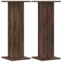Soportes para plantas 2 uds madera marrón roble 30x30x80 cm de , Soportes para macetas - Ref: Foro24-3307870, Precio: 71,90 €...
