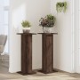 Soportes para plantas 2 uds madera marrón roble 30x30x80 cm de , Soportes para macetas - Ref: Foro24-3307870, Precio: 71,90 €...