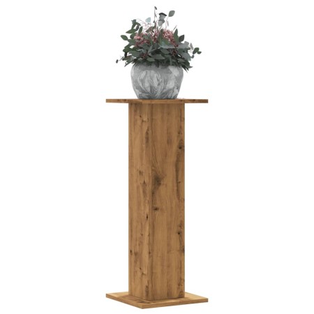 Soportes para plantas 2 uds madera roble artisian 30x30x80 cm de , Soportes para macetas - Ref: Foro24-3307872, Precio: 83,97...