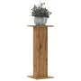 Soportes para plantas 2 uds madera roble artisian 30x30x80 cm de , Soportes para macetas - Ref: Foro24-3307872, Precio: 82,41...
