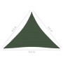 Toldo de vela verde oscuro HDPE 160 g/m² 4,5x4,5x4,5 m de vidaXL, Sombrillas - Ref: Foro24-311480, Precio: 24,94 €, Descuento: %