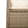 Set de mesa y sillas de jardín 7 pzas y cojines ratán PE beige de , Conjuntos de jardín - Ref: Foro24-3277104, Precio: 974,17...