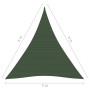 Toldo de vela verde oscuro HDPE 160 g/m² 5x6x6 m de vidaXL, Sombrillas - Ref: Foro24-311483, Precio: 51,24 €, Descuento: %