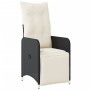 Set de mesa y sillas de jardín 7 pzas y cojines ratán PE negro de , Conjuntos de jardín - Ref: Foro24-3277131, Precio: 900,02...