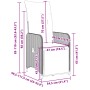 Mesita y sillas jardín 5 pzas y cojines ratán sintético gris de , Conjuntos de jardín - Ref: Foro24-3277167, Precio: 706,54 €...