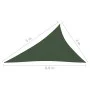 Toldo de vela HDPE verde oscuro 160 g/m² 4x5x6,8 m de vidaXL, Sombrillas - Ref: Foro24-311486, Precio: 40,60 €, Descuento: %