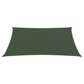 Toldo de vela verde oscuro HDPE 160 g/m² 3/4x3 m de vidaXL, Sombrillas - Ref: Foro24-311489, Precio: 39,40 €, Descuento: %