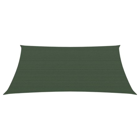 Toldo de vela verde oscuro HDPE 160 g/m² 3/4x3 m de vidaXL, Sombrillas - Ref: Foro24-311489, Precio: 39,40 €, Descuento: %