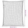 Schleppnetz mit schwarzer elastischer PP-Schnur 3,5x3 m. von , Gepäcknetze für Kraftfahrzeuge - Ref: Foro24-4012287, Preis: 3...