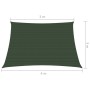 Toldo de vela verde oscuro HDPE 160 g/m² 3/4x3 m de vidaXL, Sombrillas - Ref: Foro24-311489, Precio: 39,40 €, Descuento: %