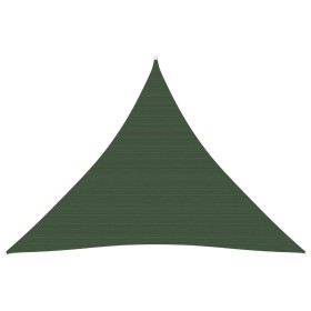 Toldo de vela verde oscuro HDPE 160 g/m² 5x5x5 m de vidaXL, Sombrillas - Ref: Foro24-311482, Precio: 32,36 €, Descuento: %