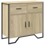 Aparador de madera de ingeniería roble Sonoma 79,5x35,5x74,5 cm de , Aparadores - Ref: Foro24-848545, Precio: 84,43 €, Descue...