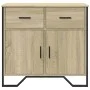 Aparador de madera de ingeniería roble Sonoma 79,5x35,5x74,5 cm de , Aparadores - Ref: Foro24-848545, Precio: 79,86 €, Descue...