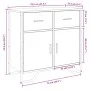 Aparador de madera de ingeniería roble Sonoma 79,5x35,5x74,5 cm de , Aparadores - Ref: Foro24-848545, Precio: 79,86 €, Descue...