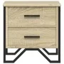 Mesitas noche 2 uds madera ingeniería roble Sonoma 40x41x40 cm by , Nightstands - Ref: Foro24-848507, Price: 85,21 €, Discoun...