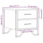 Mesitas noche 2 uds madera ingeniería marrón roble 40x41x40 cm de , Mesitas de noche - Ref: Foro24-848513, Precio: 90,77 €, D...