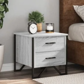 Mesita de noche 2 uds madera ingeniería gris Sonoma 40x41x40 cm de , Mesitas de noche - Ref: Foro24-848511, Precio: 88,67 €, ...