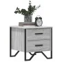 Mesita de noche 2 uds madera ingeniería gris Sonoma 40x41x40 cm by , Nightstands - Ref: Foro24-848511, Price: 88,67 €, Discou...
