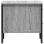 Mesita de noche 2 uds madera ingeniería gris Sonoma 40x41x40 cm by , Nightstands - Ref: Foro24-848511, Price: 88,67 €, Discou...