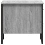 Mesita de noche 2 uds madera ingeniería gris Sonoma 40x41x40 cm de , Mesitas de noche - Ref: Foro24-848511, Precio: 90,28 €, ...