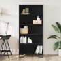 Estantería de madera de ingeniería negra 80x31x169 cm de , Librerías y estanterías - Ref: Foro24-3295312, Precio: 94,31 €, De...