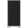Estantería de madera de ingeniería negra 80x31x169 cm de , Librerías y estanterías - Ref: Foro24-3295312, Precio: 94,31 €, De...
