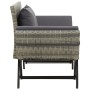 Banco de jardín con cojines ratán sintético gris 176 cm de , Bancos de jardín - Ref: Foro24-317183, Precio: 244,89 €, Descuen...