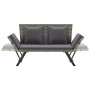 Banco de jardín con cojines ratán sintético gris 176 cm de , Bancos de jardín - Ref: Foro24-317183, Precio: 244,89 €, Descuen...