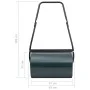 Rodillo para césped verde y negro 63 cm 50 L de , Rodillos para césped - Ref: Foro24-147846, Precio: 89,89 €, Descuento: %