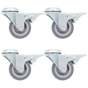 Ruedas giratorias con agujero pasador 12 unidades 50 mm de , Manipulación de materiales - Ref: Foro24-277847, Precio: 34,47 €...