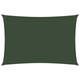 Toldo de vela verde oscuro HDPE 160 g/m² 3x4,5 m de vidaXL, Sombrillas - Ref: Foro24-311458, Precio: 36,94 €, Descuento: %