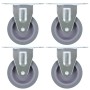 Ruedas fijas 8 unidades 75 mm de , Manipulación de materiales - Ref: Foro24-277826, Precio: 31,70 €, Descuento: %