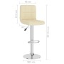 Taburetes de cocina 2 unidades de tela color crema de , Taburetes de cocina - Ref: Foro24-334241, Precio: 137,25 €, Descuento: %