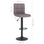 Taburetes de cocina 2 unidades tela gris taupe de , Taburetes de cocina - Ref: Foro24-334283, Precio: 143,29 €, Descuento: %