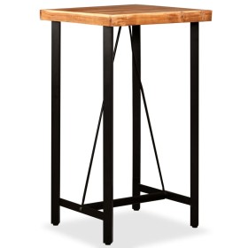 Mesa de bar de madera maciza de acacia 60x60x107 cm de , Mesas de cocina y de comedor - Ref: Foro24-245435, Precio: 226,54 €,...