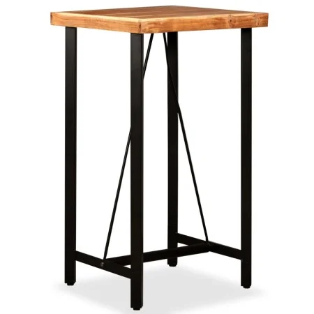 Mesa de bar de madera maciza de acacia 60x60x107 cm de , Mesas de cocina y de comedor - Ref: Foro24-245435, Precio: 217,03 €,...