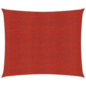 Toldo de vela HDPE rojo 160 g/m² 3,6x3,6 m de vidaXL, Sombrillas - Ref: Foro24-311605, Precio: 37,36 €, Descuento: %