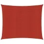 Toldo de vela HDPE rojo 160 g/m² 3,6x3,6 m de vidaXL, Sombrillas - Ref: Foro24-311605, Precio: 37,36 €, Descuento: %